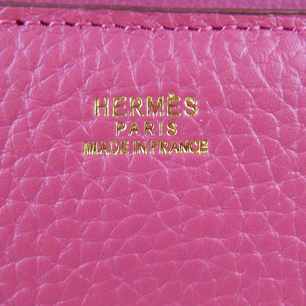7A Hermes Constance Togo Leather Single Bag Peach Gold Hardware H020